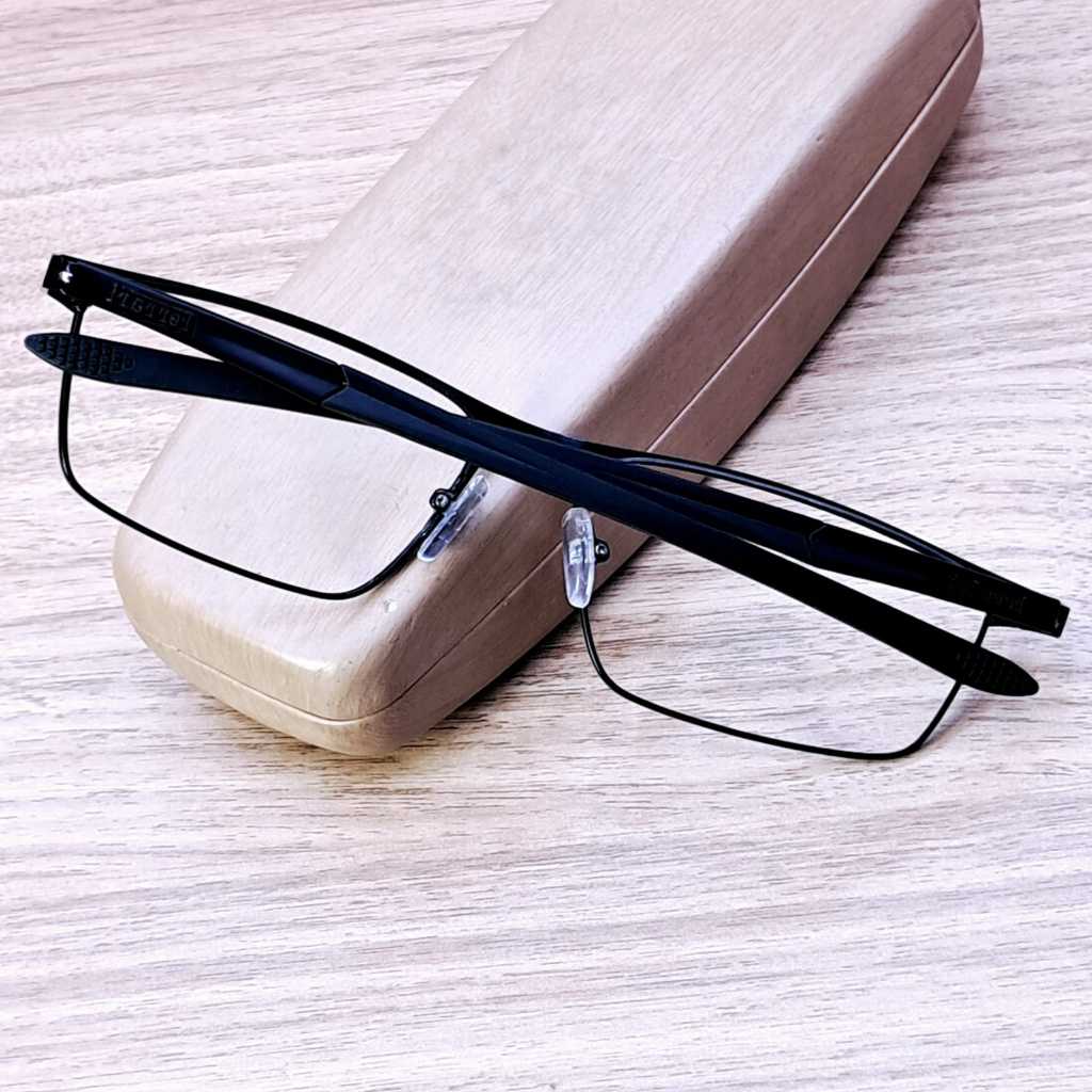 Kacamata Lensa Minus Normal Frame Titanium F8506 Anti Radiasi Blueray Photocromic Bluecromic