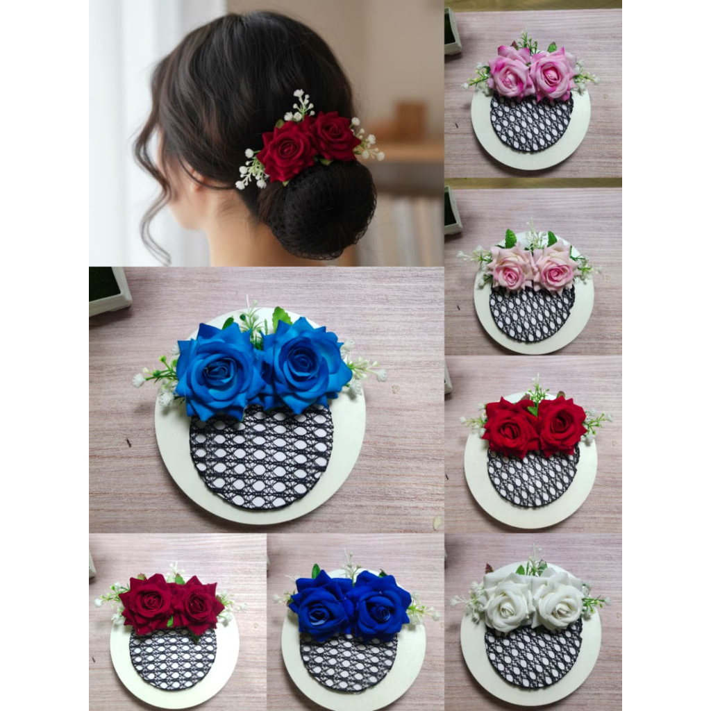 Jepit Rambut Bunga Harnet/Jepit Sanggul