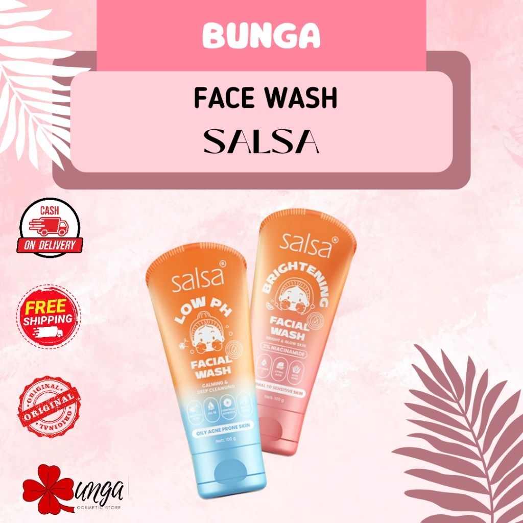 BUNGA - Salsa Brightening Facial Wash / Facial Wash Salsa Brightening / Salsa Facial Wash Brightenin