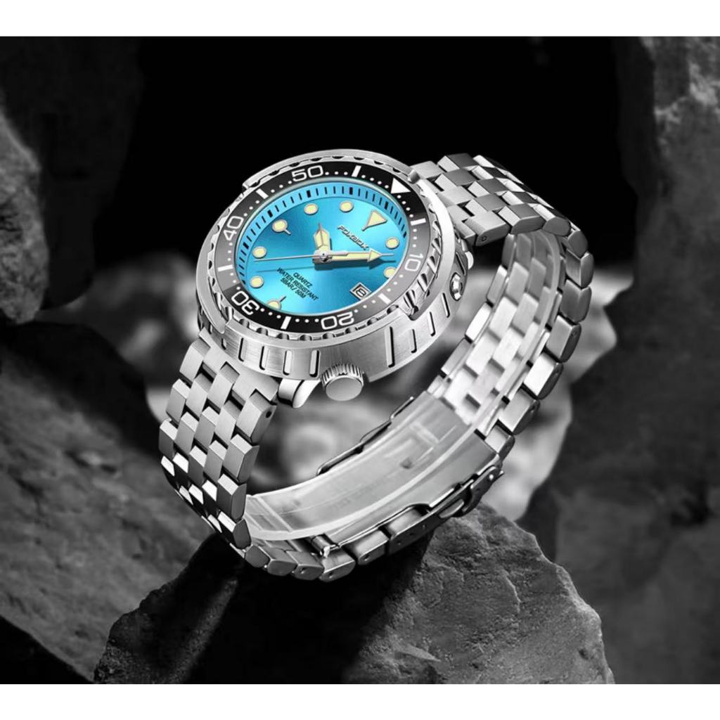 LIGE/FOXBOX Men's Quartz Watch Three Pin Calendar Waterproof Watch Business Men's Watch