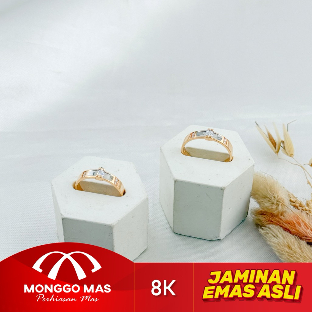 Cincin Plat Mata Mas STW Kadar 375 (8k)