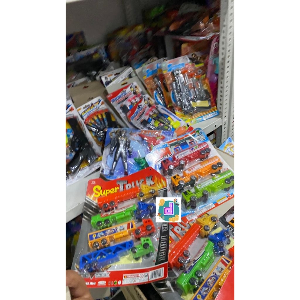 Mainan Mobil Truk Tangki / Mainan Mobil Trailer/ Mainan Mobil Truk Gandeng