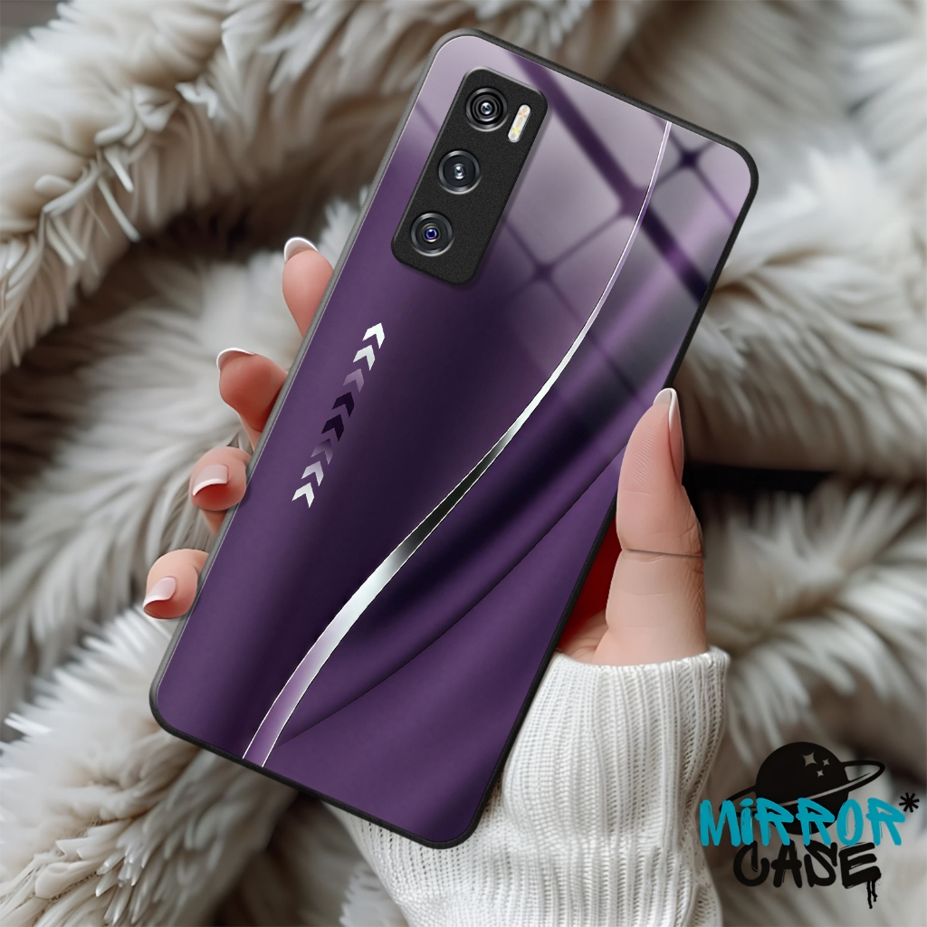 Softcase Untuk VIVO V20 SE Casing VIVO V20 SE V2022 V2023 SoftCase Kaca Glossy Cassing kilau Glass P