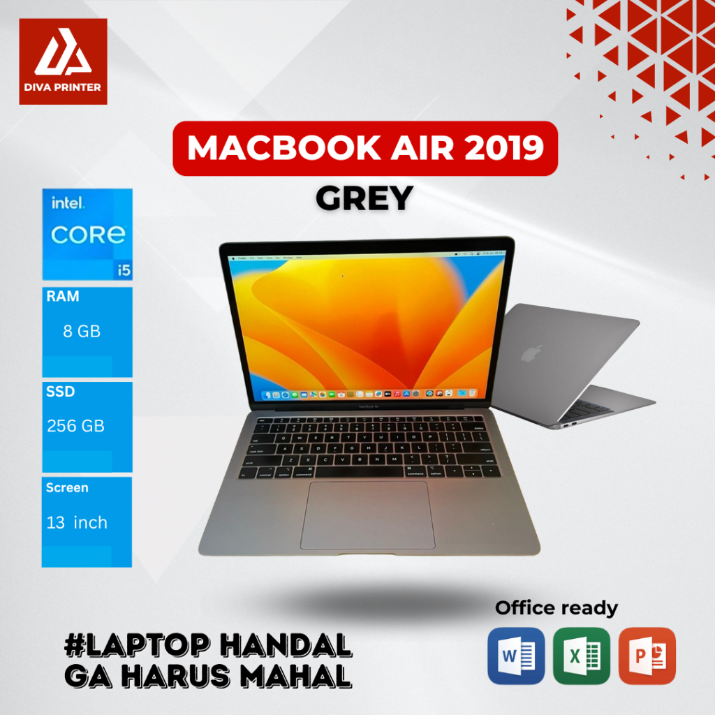 MACBOOK AIR 2019 13 INCH 8GB RAM 256GB SSD SECOND BERGARANSI