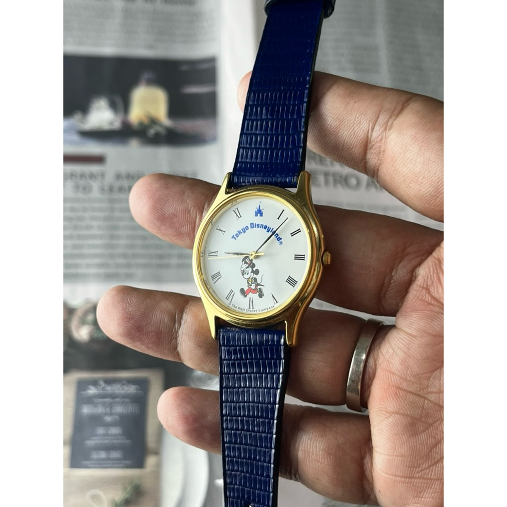 Tokyo Disneyland The Walt Disney Watch 1990's Roman Index Vintage