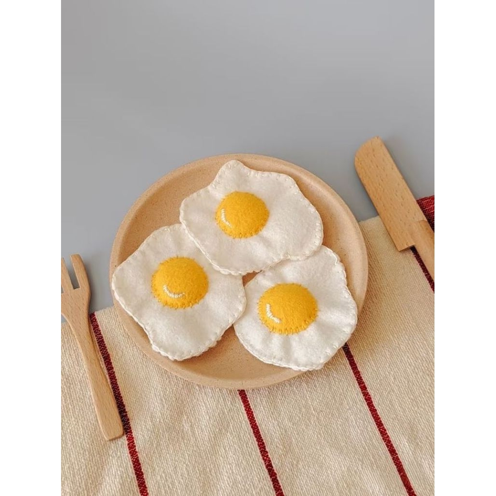 Aplikasi flanel tinggal tempel mainan edukasi prakarya sekolah kerajinan flanel replika makanan dari