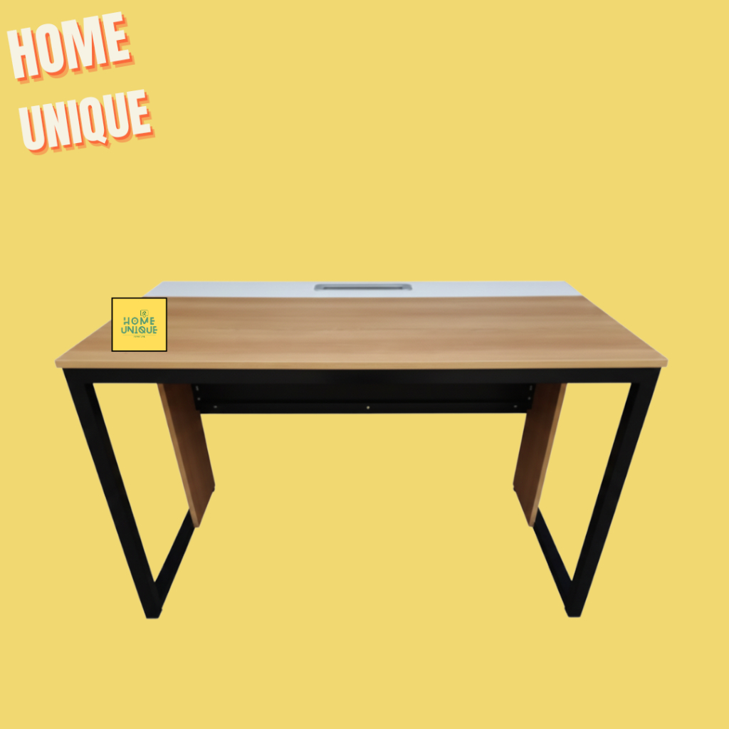 HOMEUNIQUE Meja Komputer/ Meja Kerja / Meja Kantor Knockdown (Perlu Dirakit) - (PTUGROMETTUPAN)