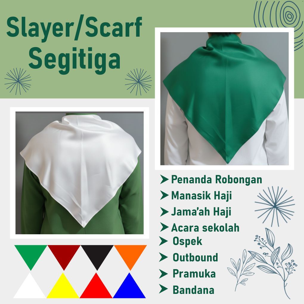 Slayer/Scarf/Bandana/Slayer segitiga/Slayer Cewek/Slayer Cowok/Slayer Anak/Slayer Dewasa