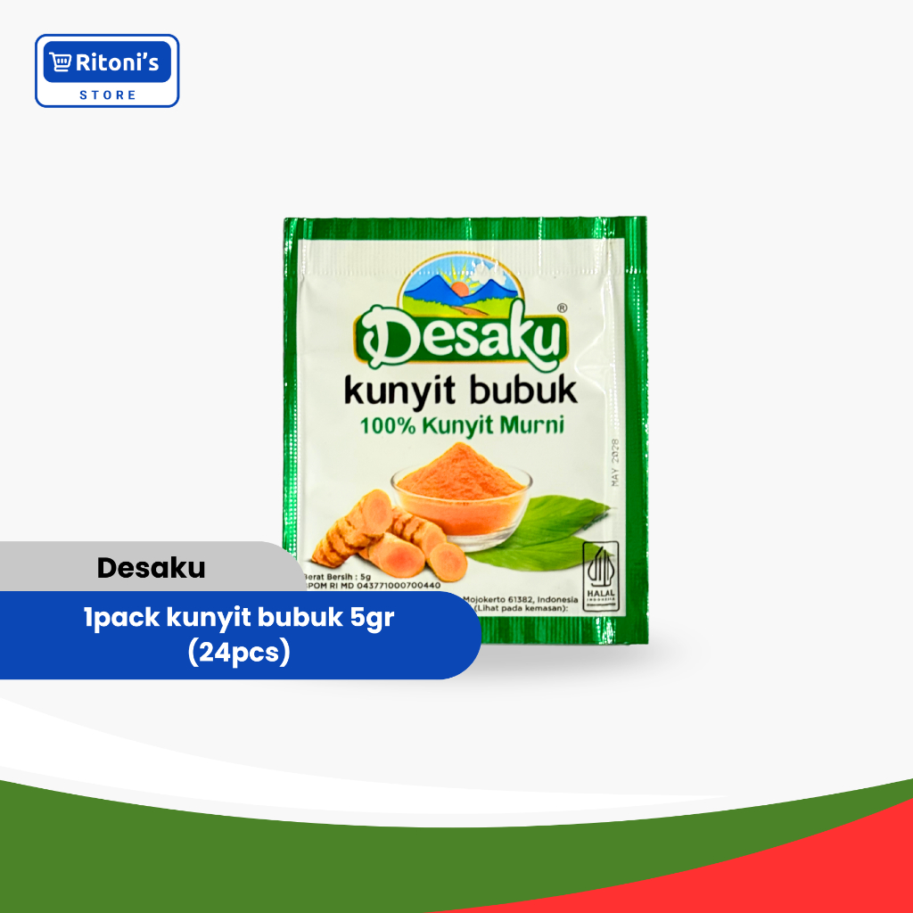 Desaku Kunyit Bubuk Murni 5gr (1 Pack/24 Pcs)