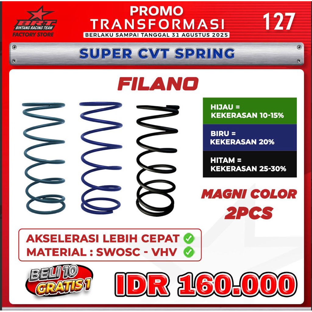 ( BRT ) PER CVT BRT MIO BEAT VARIO GENIO XRIDE NMAX AEROX SCOOPY PCX ADV FINO MIO J Z S M3 SOUL GT 1