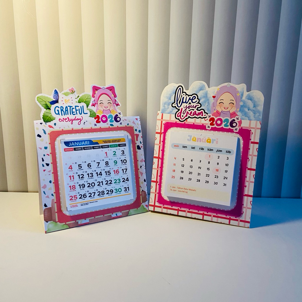 KALENDER 2026 KALENDER DUDUK MINI 2026