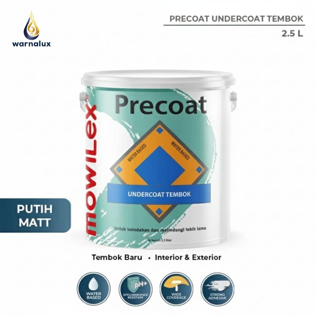 Mowilex Precoat Undercoat UCT Cat Dasar Tembok 2.5L