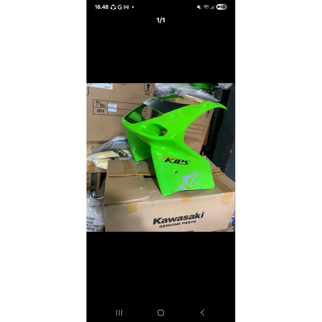 fairing pairing depan rr old se original baru striping kwalitas ok  ninja rr old se gen 4