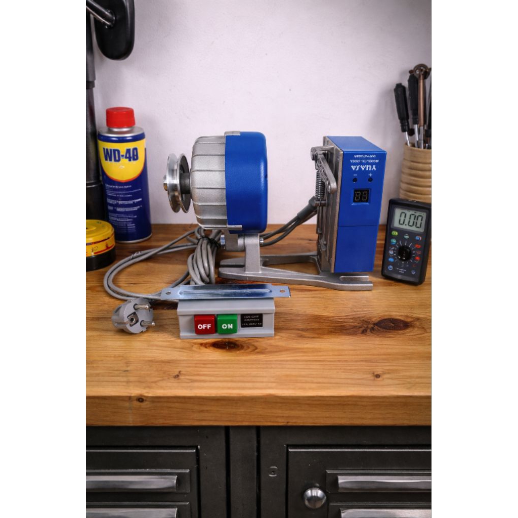 Dinamo Servo Yuasa biru buat mesin jahit