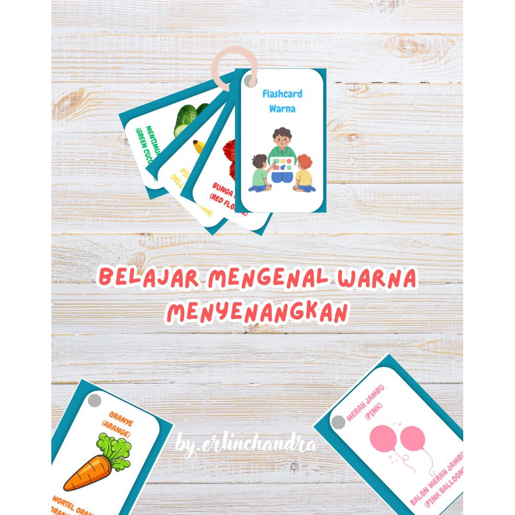 Flashcard Warna Anak 3 Tahun | Kartu Belajar Warna | Edukasi PAUD & TK