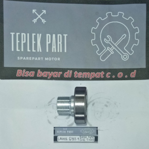 Teplekmotor/Paket/Bosh/Tromol Belakang Crf Ninja 250/Bearing 6303/Nap Gear/Honda Crf/As 15mm