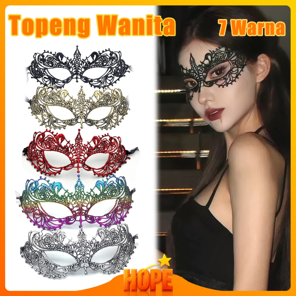 7 Warna Topeng Wanita Cantik Pesta Renda Lace Topeng Pasta Topeng Masquerade Memikat Topeng Mata Pas