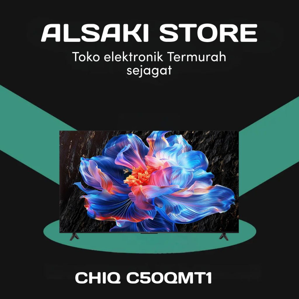 CHiQ by Changhong C50QMT1 QLED TV 4K 50 inch Google Smart QLED PRO Digital TV Dolby Audio DBX-TV Goo