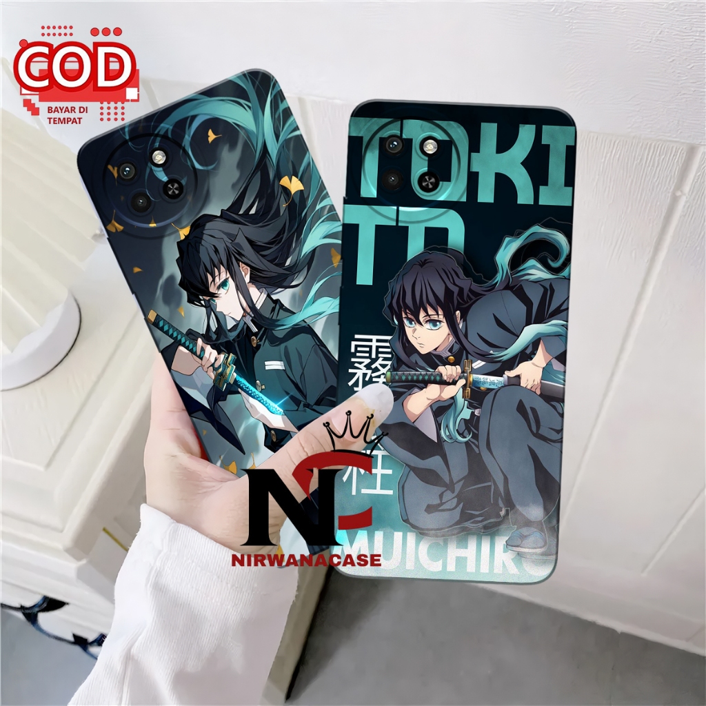 Softcase Hp Itel S23 Motif Demon Slayer Fashion Case Cowok Case Pro Camera Aksesoris Handphone Case 