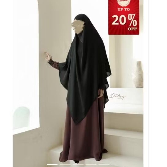 Waafa Mazen Brunette ditsy size L (reject)