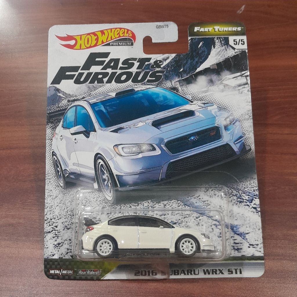 HOT WHEELS PREMIUM (OPEN BUBBLE/LOOSE) 2016 Subaru WRX STi - White