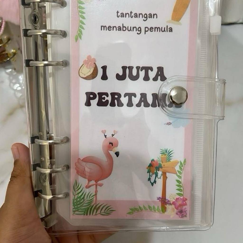 PAKET HEMAT MENABUNG PAKAI BINDER BINDER KEUANGAN TANTANGAN MENABUNG 1 juta pertama 2 juta pertama