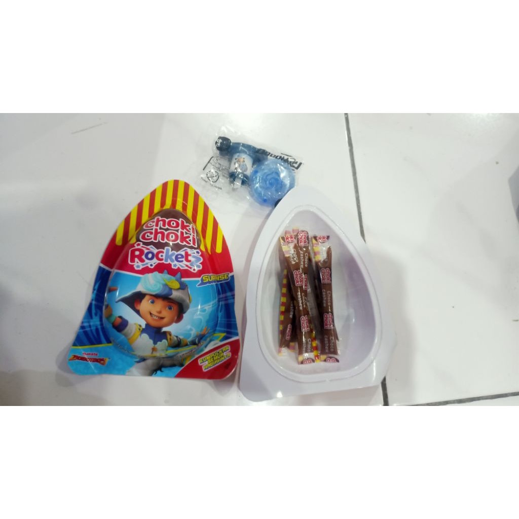 Choki Choki rocketz surprise bobobboi Gasing Biru