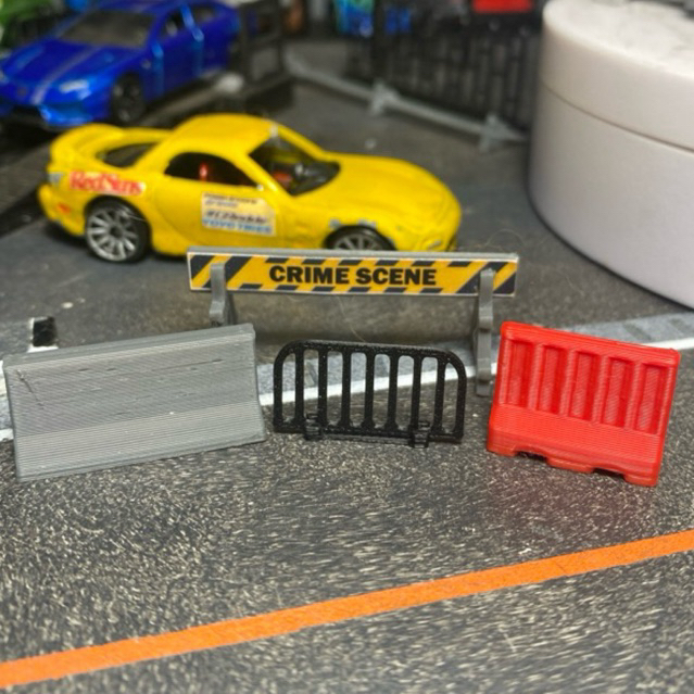 Aksesoris Pembatas Jalan Raya Miniatur Diorama skala 64 untuk Hotwheels