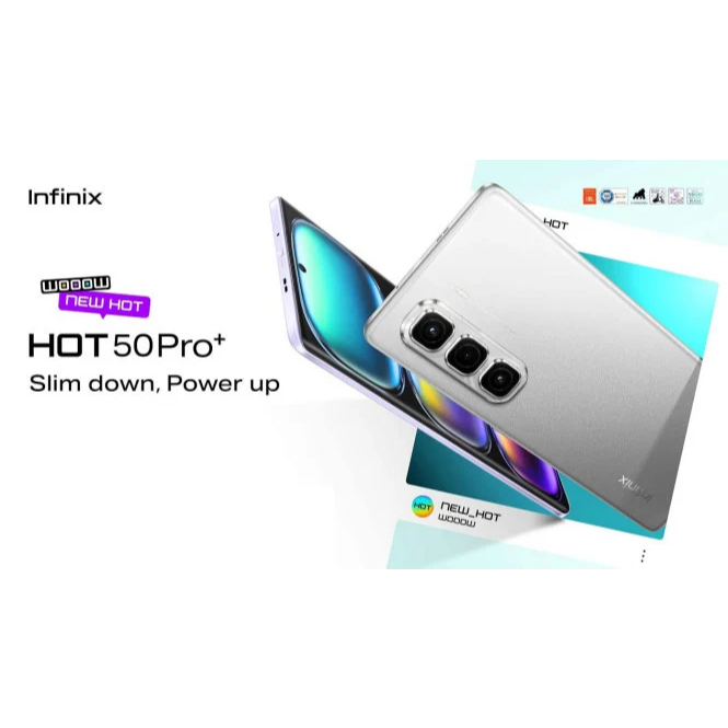 Infinix Hot 50 Pro Plus NFC [8GB+256GB] 3D Curved 120Hz Amoled - Garansi Resmi Infinix Indonesia