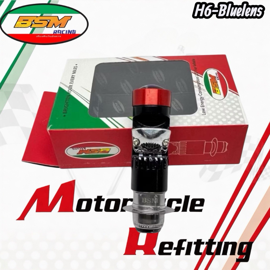 BSM LAMPU LED LASER H6 MODEL BILED LAMPU UTAMA MOTOR PUTIH KUNING SUPER TERANG