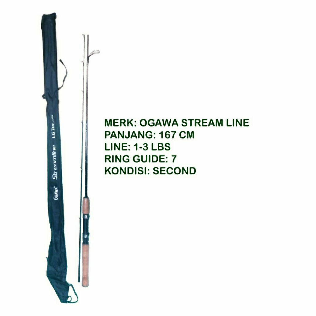 Ultra light Second Merk Ogawa Streamline 1-3 lbs