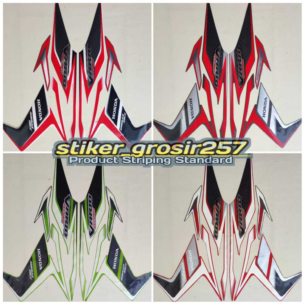 STRIPING VARIO TECHNO 110 CARBU | stiker motor honda vario techno karbu 2011 2012