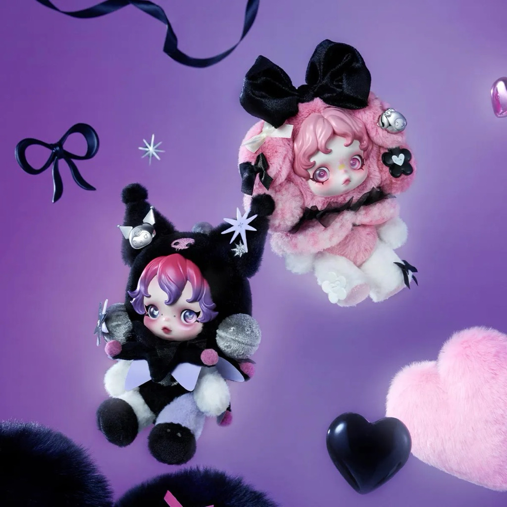 SKULLPANDA × MY MELODY Plush / SKULLPANDA × KUROMI Plush