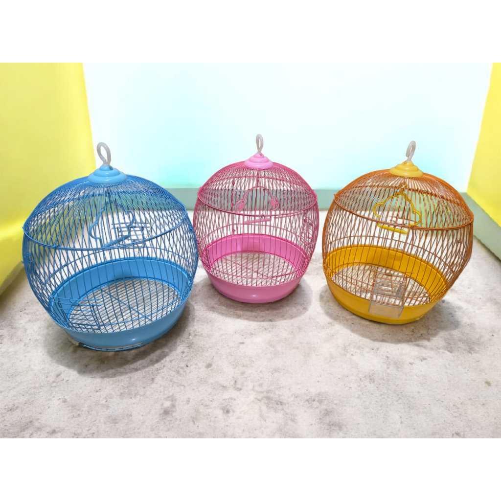 TERMURAH Kandang Bulat Besi / Kandang Perkutut Besi / Kandang Burung Model Semangka / Kandang Lovebi