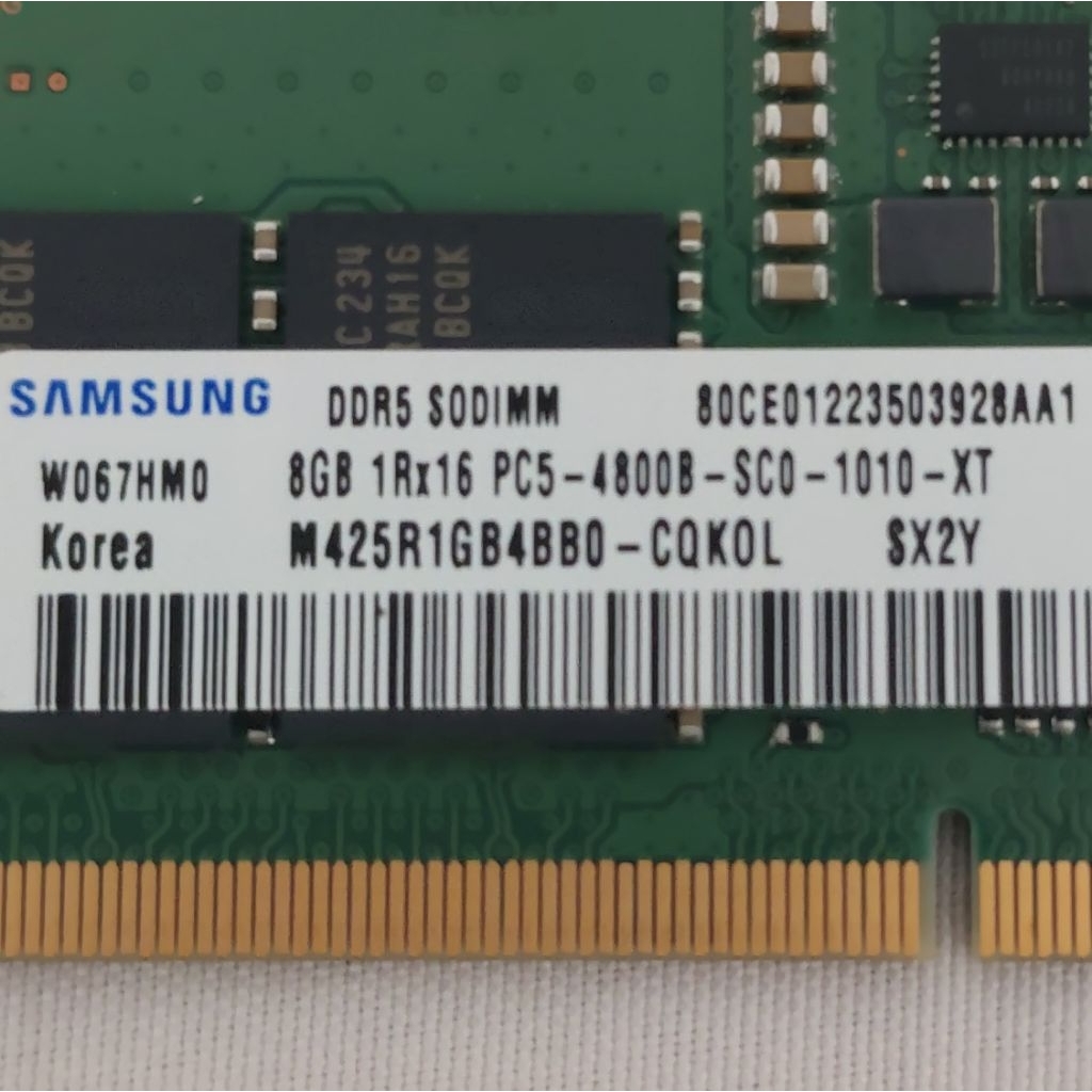 RAM LAPTOP 2X8GB (16GB) DDR5 4800 Mhz SODIMM