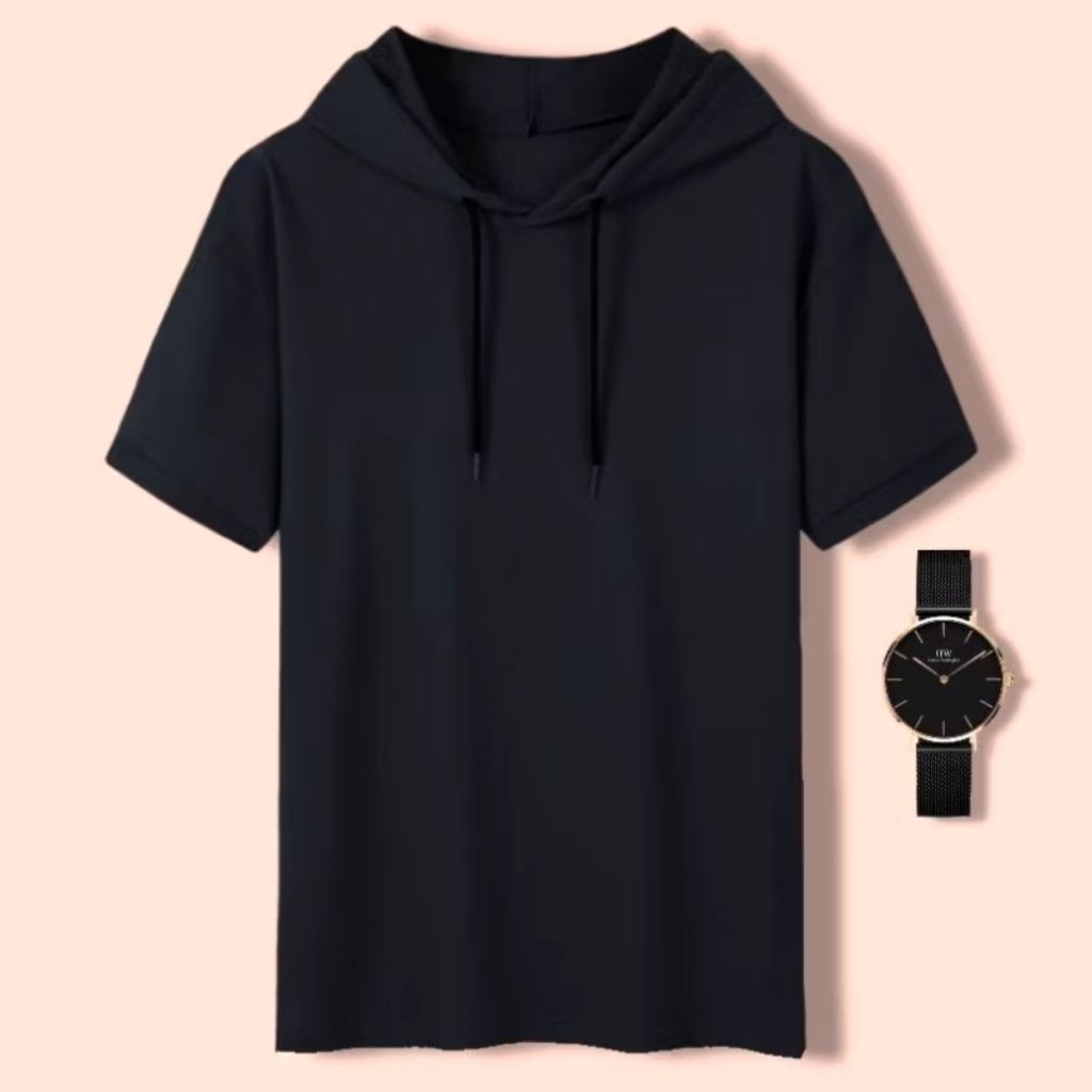 Hoodie Kaos Sweater Hoodie Distro Pria /Hoodie Lengan Pendek Pria Hoodie Lengan Pendek Terlaris/ Kao