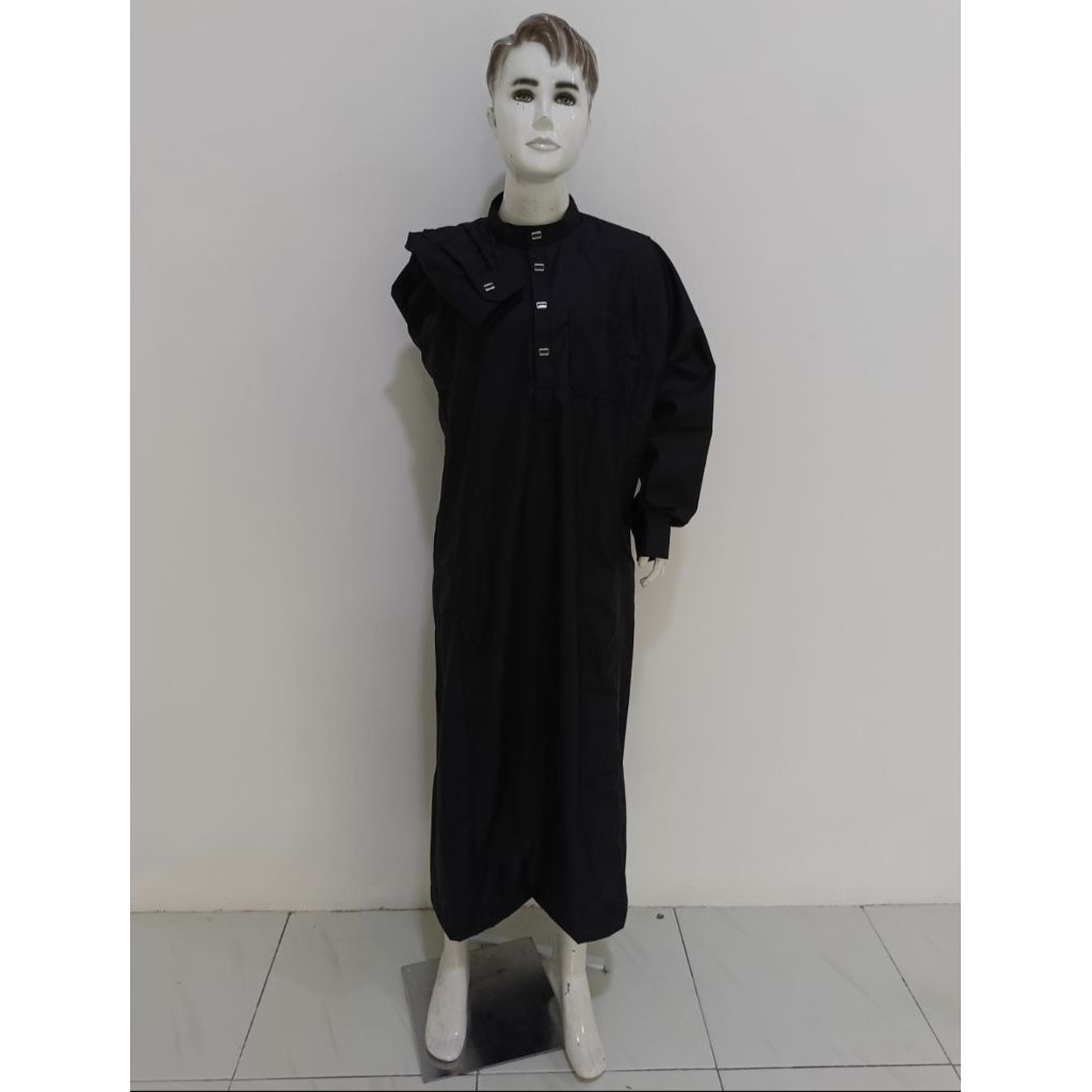 JUBAH ANAK HITAM.JUBAH REMAJA.BAJU KOKO ANAK.GAMIS ANAK