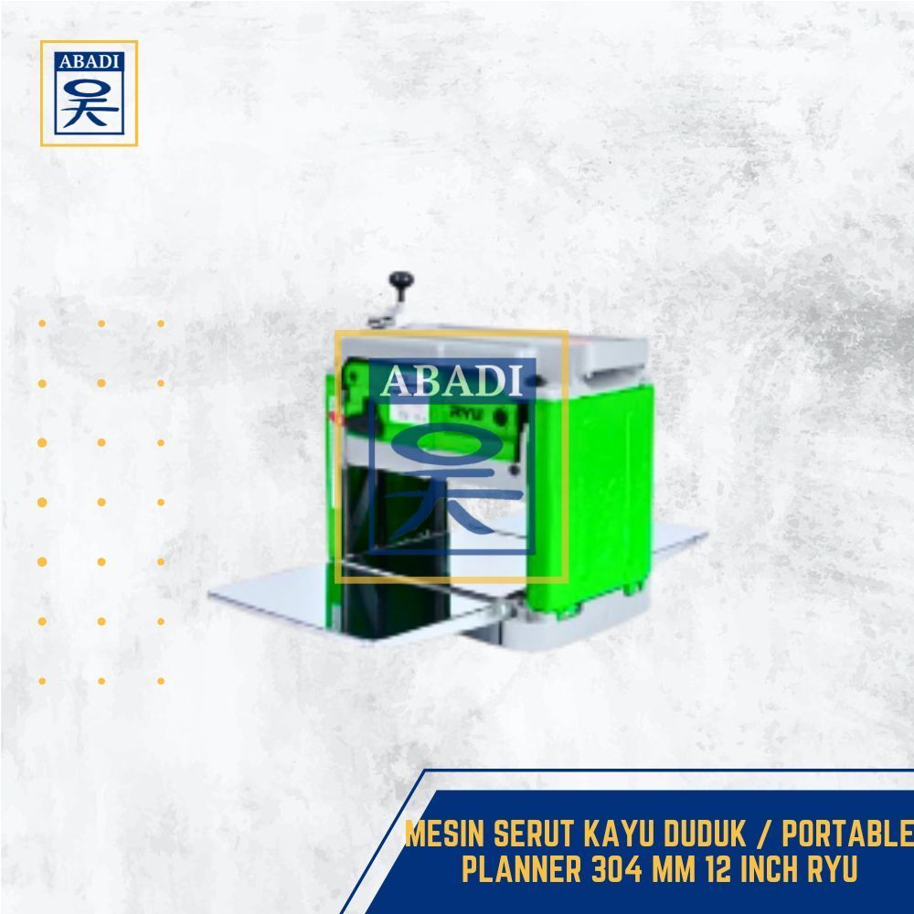 MESIN SERUT KAYU DUDUK / PORTABLE PLANNER 304 MM 12 INCH RYU