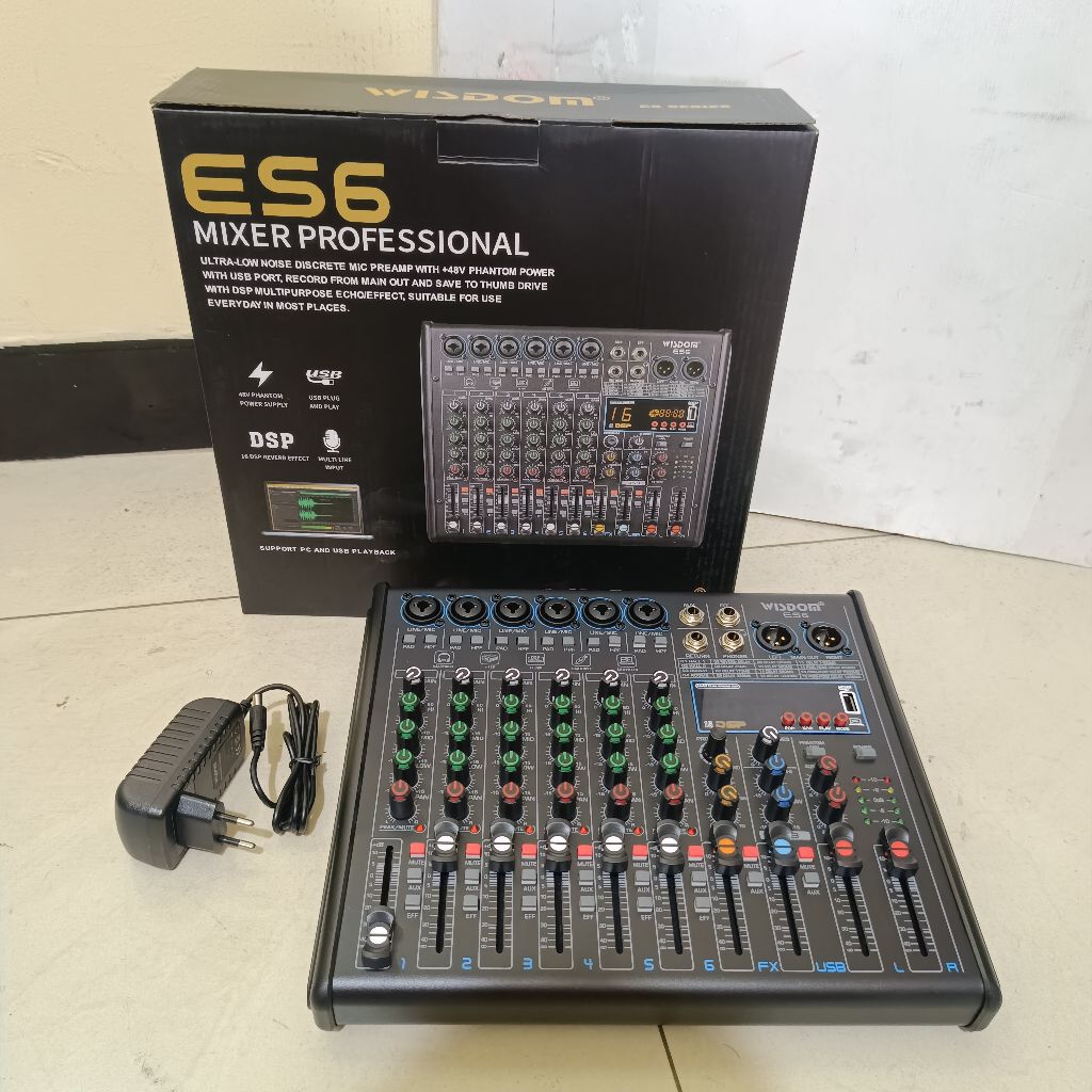 Mixer Audio 6 channel Wisdom ES6 Original Wisdom ES 6