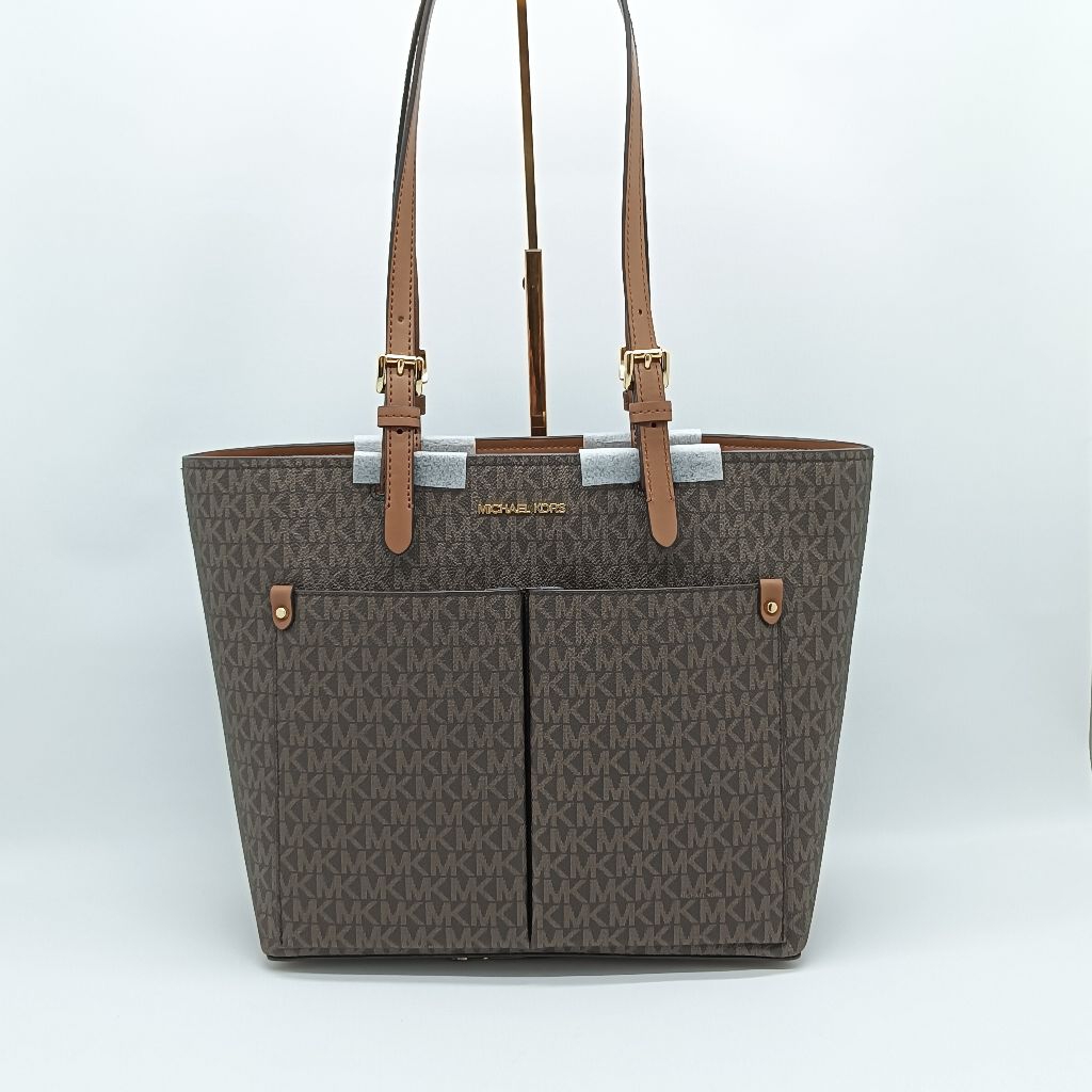 MK jet set travel totebag pocket