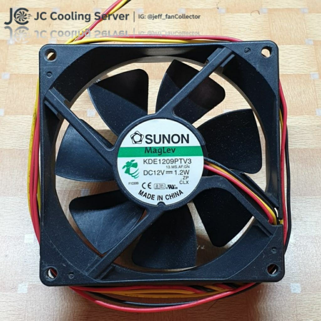 Fan Kipas Silent Medium Speed 2300rpm SUNON MagLev 12V 0.10A 1.3W 3kabel 9cm 2.5cm Sleeve Bearing Ma