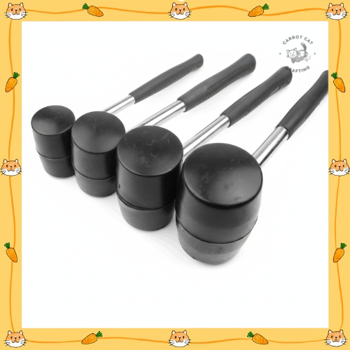 Palu Karet Rubber Gagang Besi 12oz/16oz/26oz