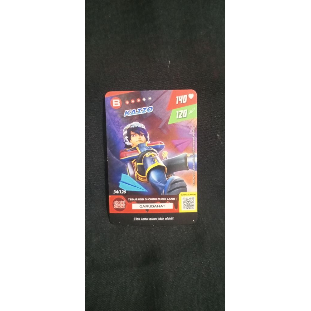 Kartu Boboiboy KAIZO