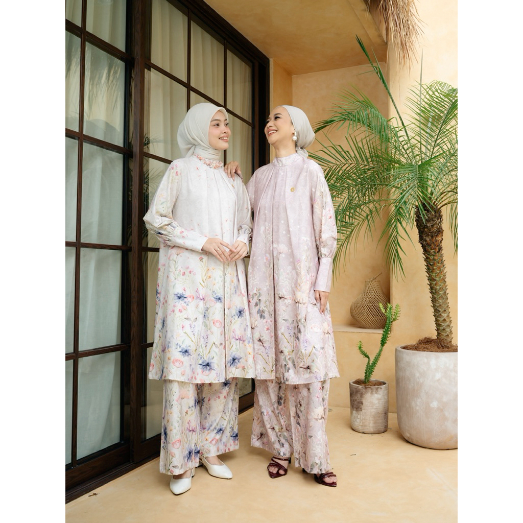 Womenwear - Azara Set/Oneset Celana Wanita/Set Lebaran/Setelan Cantik Motif/Setelan Kondangan