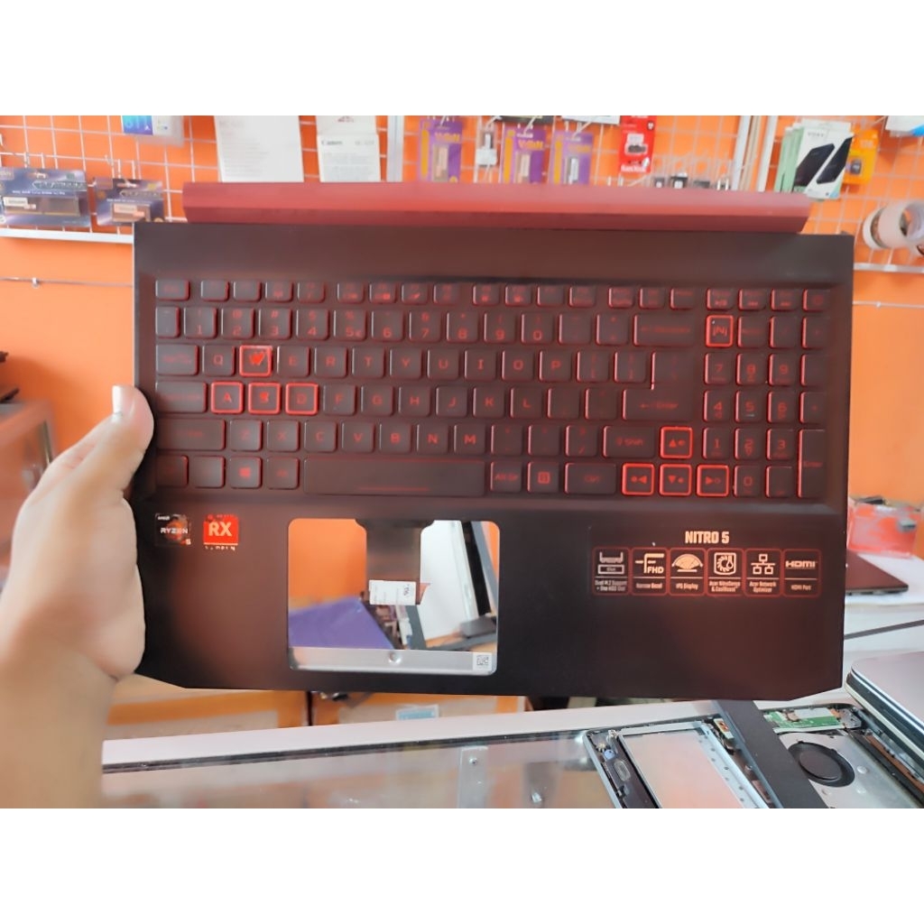 Case Frame Palmrest Laptop Acer Nitro 5  AN515-43 Used Normal Siap Pakai