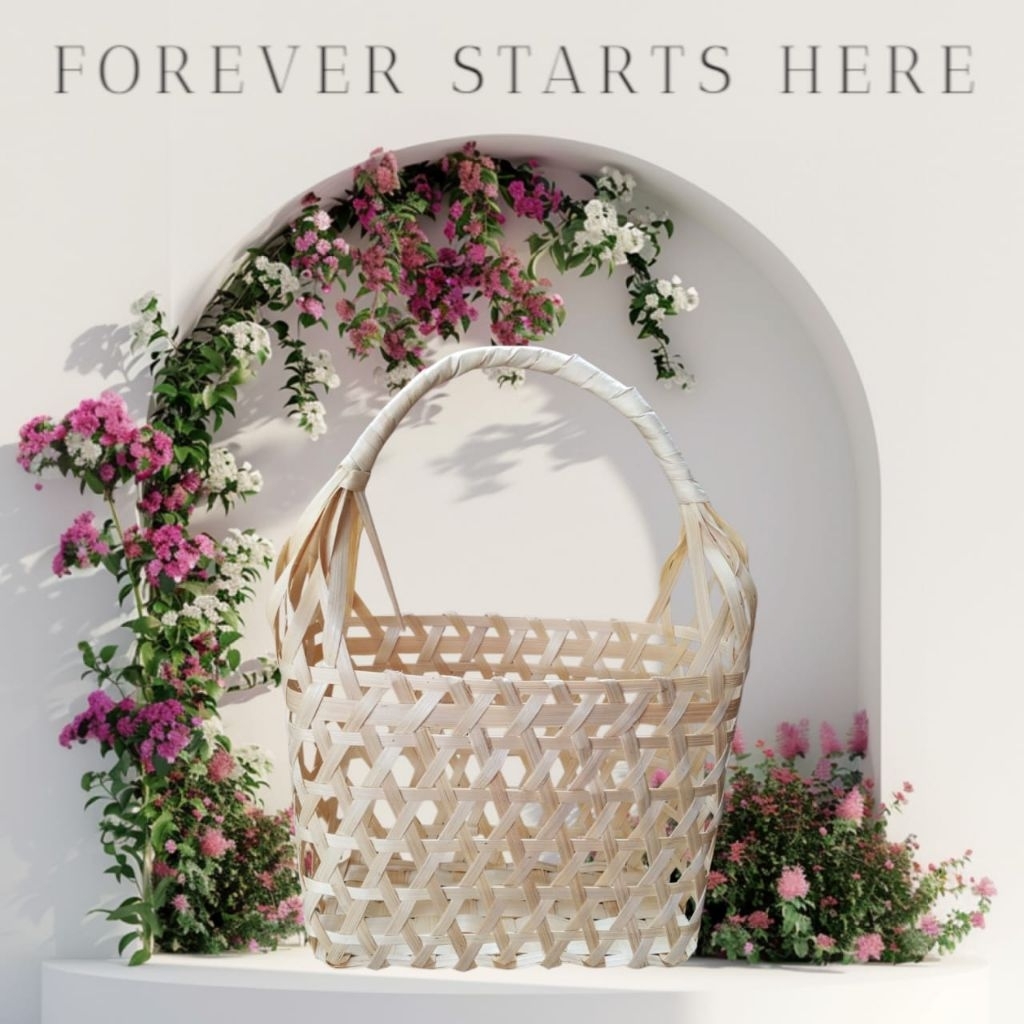 PROMO TAS Keranjang parcel /Tas anyaman Bambu Unik Keranjang Hampers souvernir