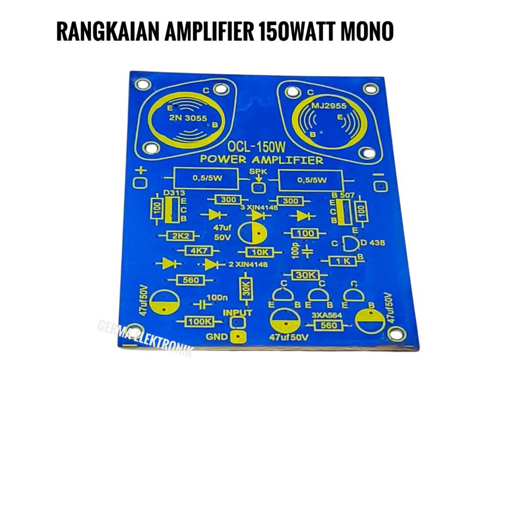 Rangkaian  amplifier OCL 150WATT mono