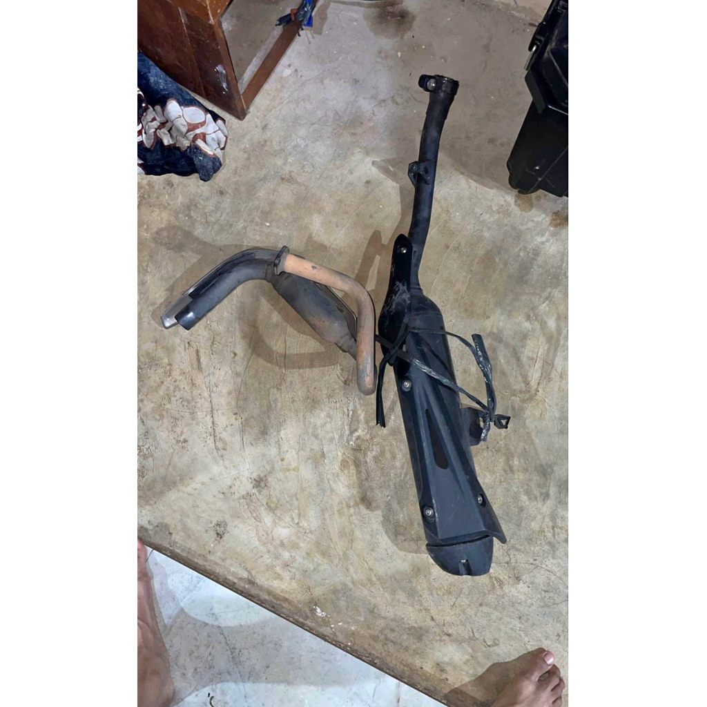 Knalpot standar wr155 original copotan