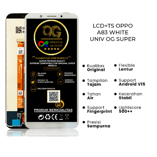 LCD + TOUCHSCREEN OPPO A83 BLACK - WHITE
