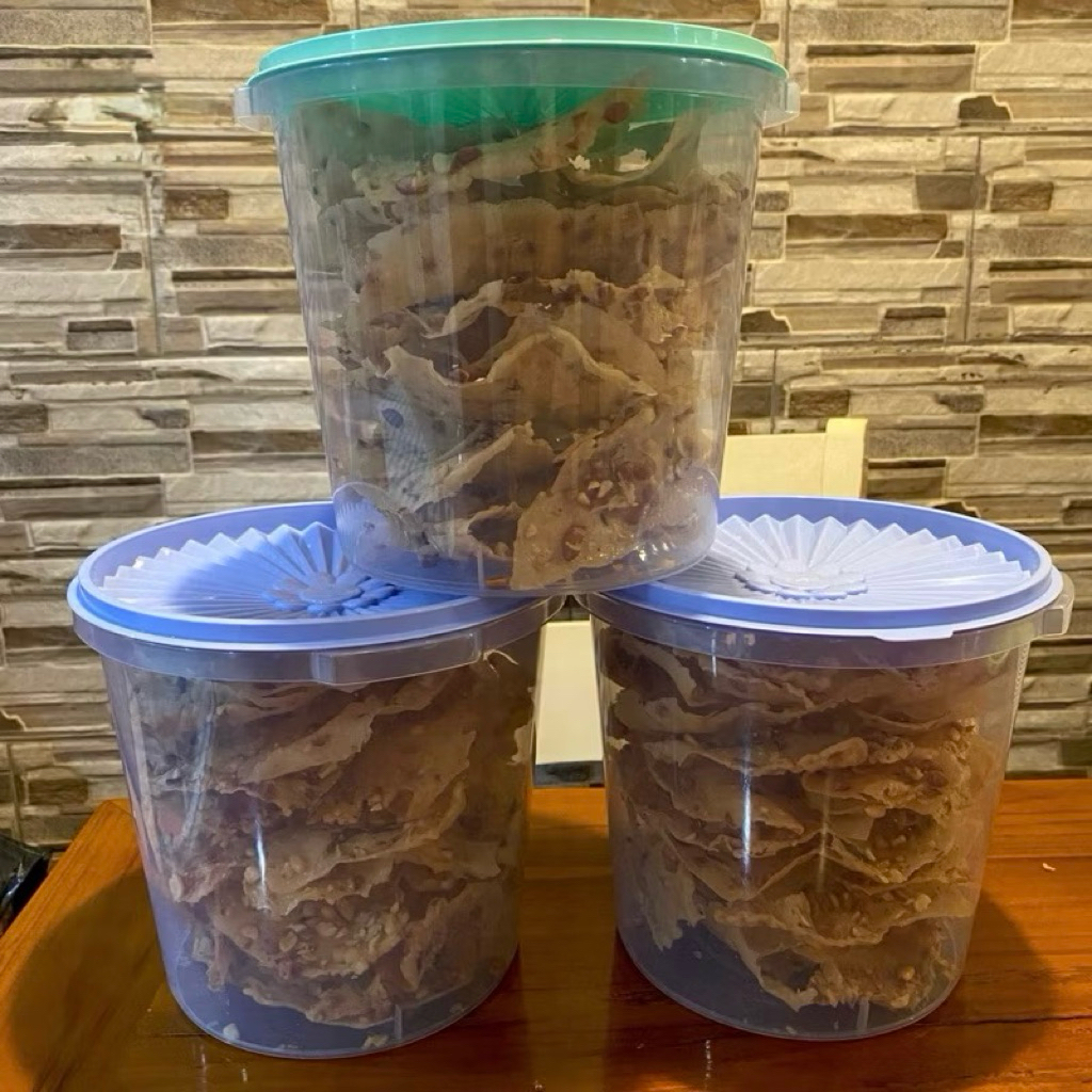 Peyek Kacang Ijo Toples ukuran 5 Liter